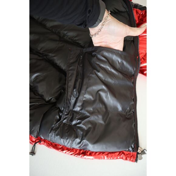 Rockstar Original Men's Sz 2XL Metallic Red Alasia Hooded Puffer Jacket - Picture 15 of 16